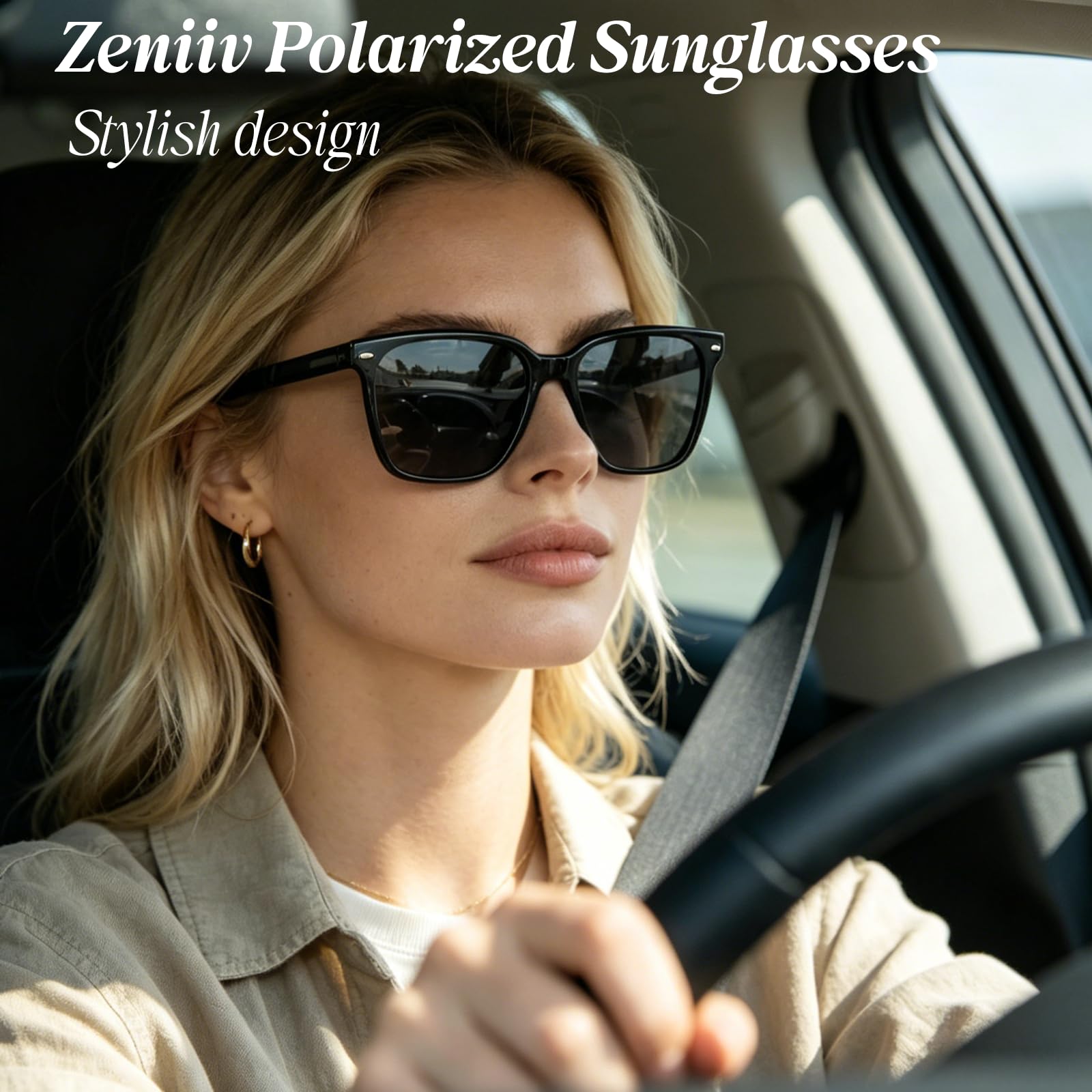 Occhiali da Sole Polarizzati Uomo Donna UV400, Lenti TAC HD Anti Riflesso, Sunglasses Uomo Polarizzati Leggeri per Guida, Pesca, Viaggio