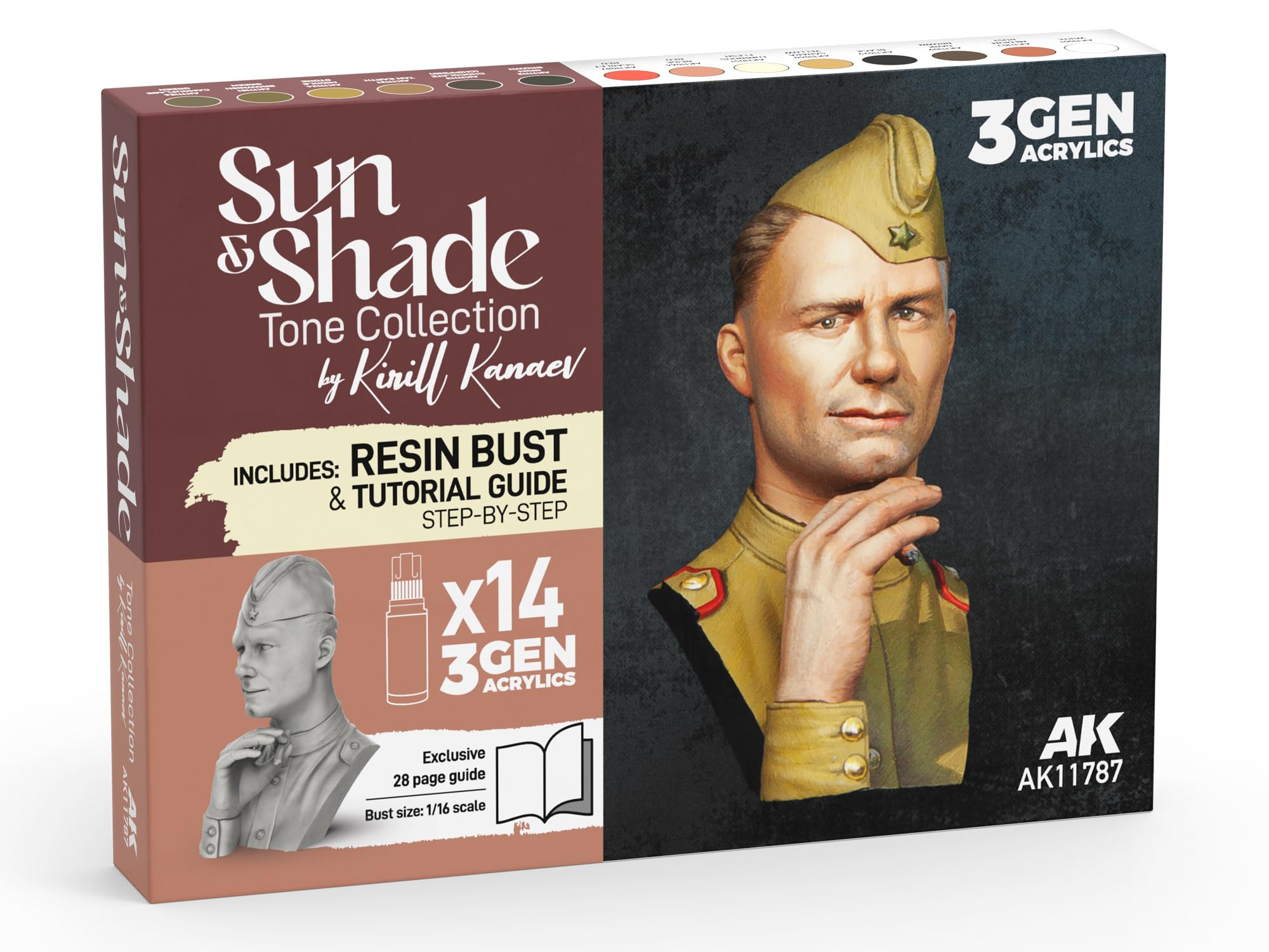 Set AK11787 de pintura acrílica para pintar figuras en tu taller