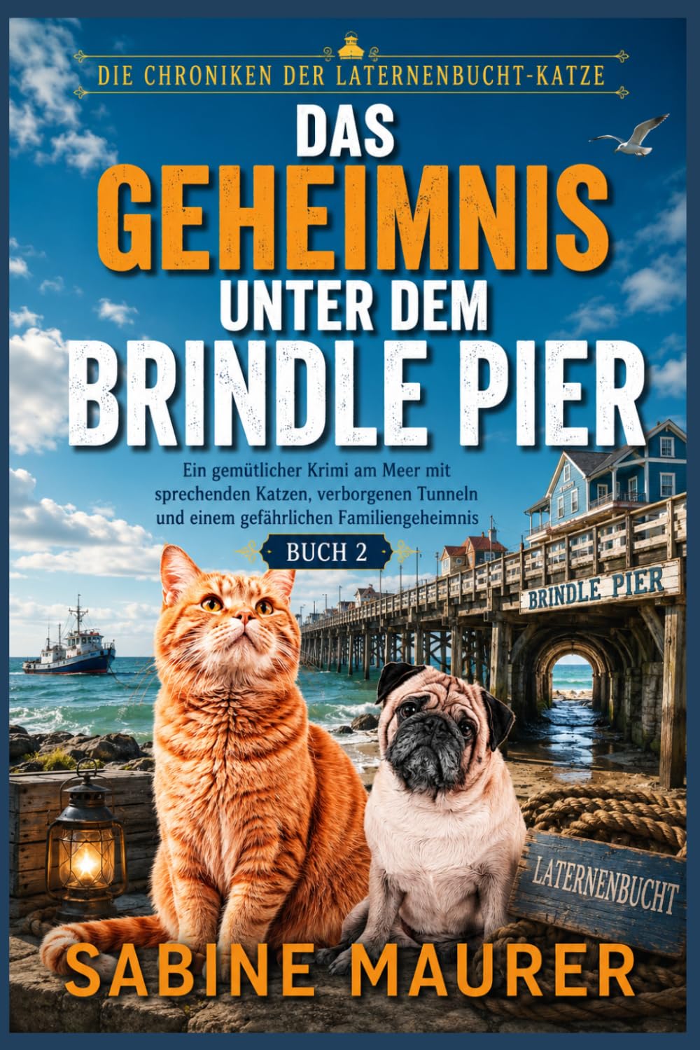 Das Geheimnis unter dem Brindle Pier: Ein gemütlicher Krimi am Meer mit sprechenden Katzen, verborgenen Tunneln und einem gefährlichen Familiengeheimnis (Buch 2)