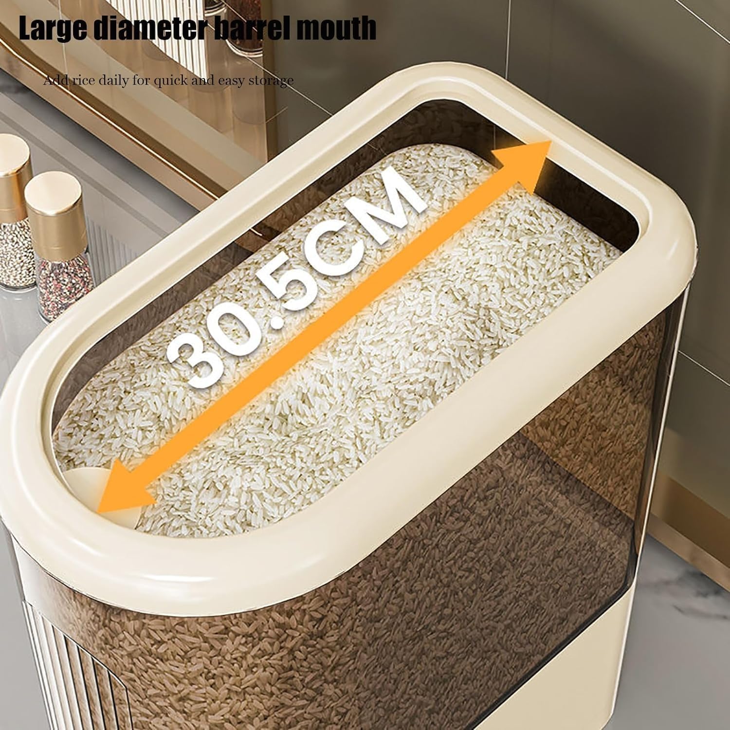 Contenedor hermético para almacenamiento de alimentos con doble sello de silicona, dispensador multiusos para alimentos secos y cereales, ideal para la organización de la cocina