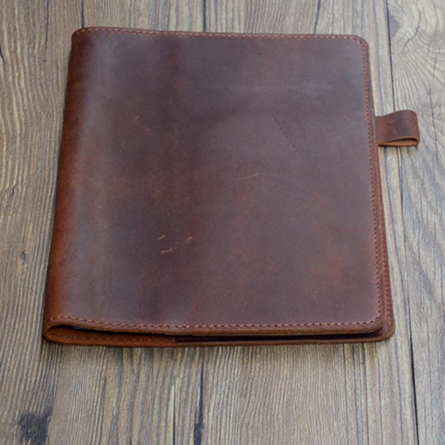 Compatible with Rocketbook Cover Smart Business Genuine Leather Notebook Cover for Everlast A5 Executive 6" x 8.8" Brown