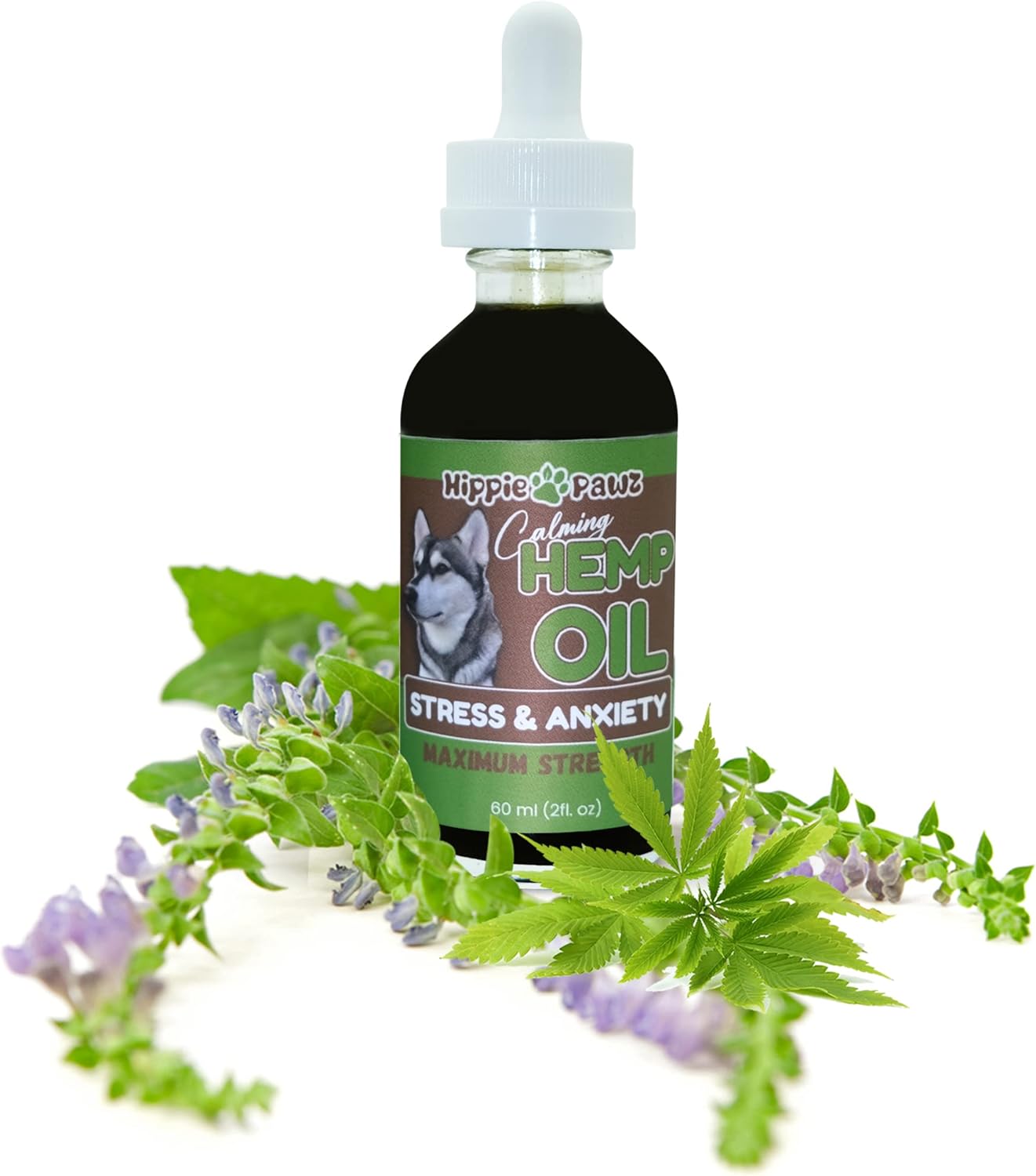 Anxiety Relief for DogsSeparation AnxietyCalming Hemp Oil for Dogs and Cats with