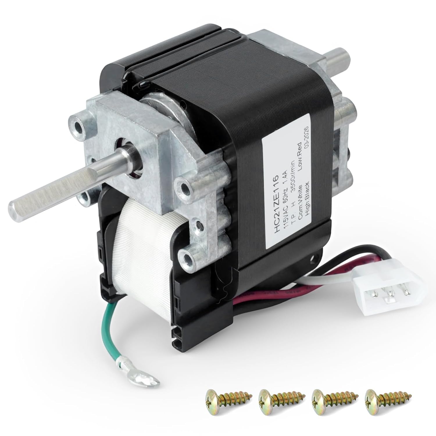 HC21ZE116 Draft Inducer Blower Motor Replacement for Carrier for Bryant for Payne Furnace, Replace HC21ZE118 HC21ZE118B HC21ZE118-B J238-150-15315 Vent Venter Motor