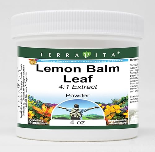TerraVita Polvo de extracto de hoja de bálsamo de limón 41 (4 oz, ZIN 541258)