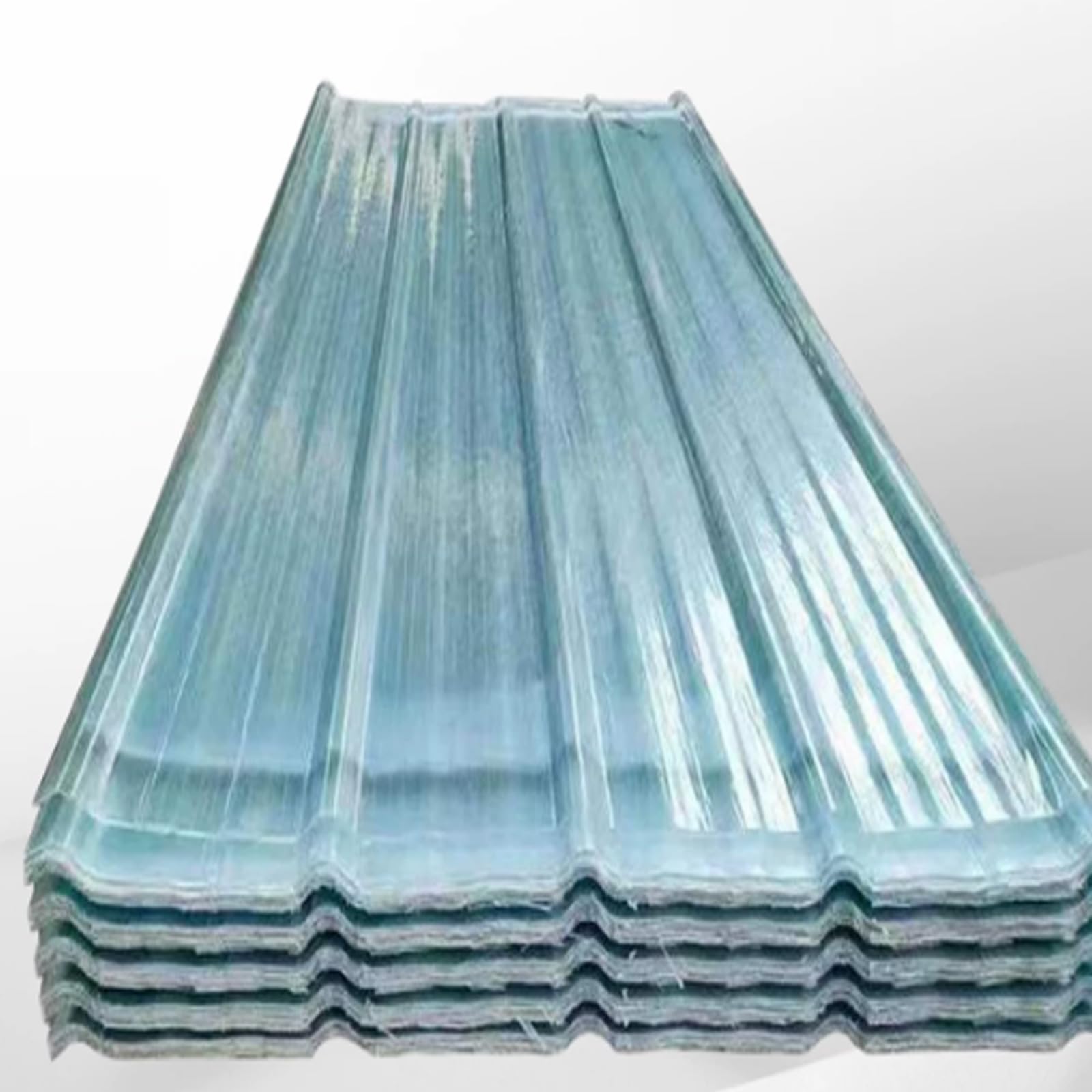 Panel para Tejado Perfilados Transparentes,Paneles de Tejado Corrugadas Aislamiento a Prueba de Lluvia,Paneles de Fibra de Vidrio de 1.5mm,para Cocheras,Garajes,Cobertizos (0.9x1m,14 pcs)