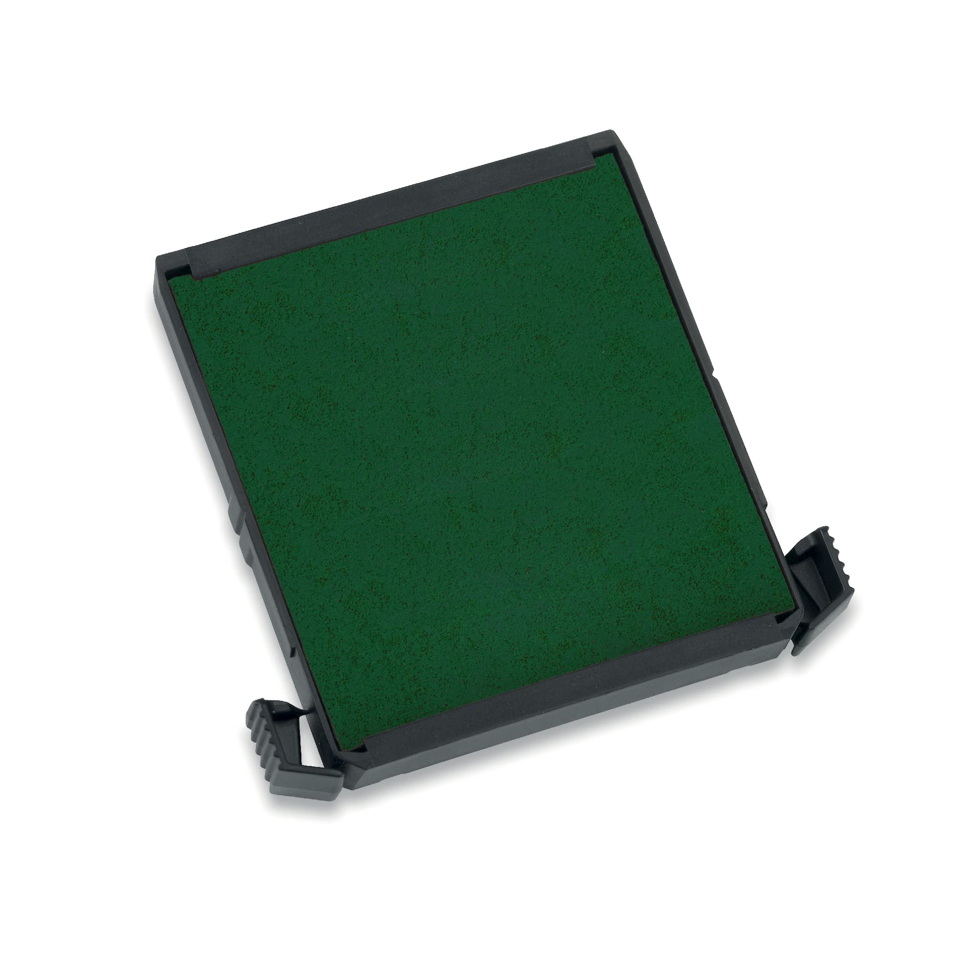 Trodat Printy 4724 Timbro Datario con Testo Personalizzato, Autoinchiostrante, Max 3+3 righe, Data Centro, Impronta 40x40 mm, Colore Nero, Cartuccia Inchiostro Verde, Contabilità, Ordini, Logistica