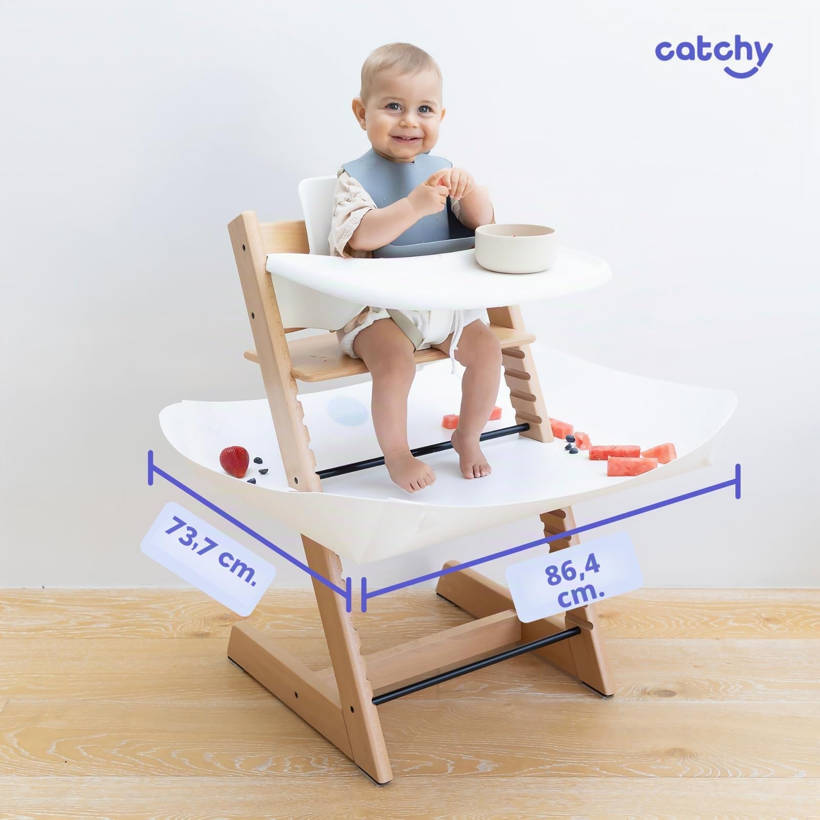 CATCHY - Raccoglicibo per Seggiolone - Compatibile con Cybex Lemo | Raccoglibriciole per Seggiolone – Seggiolone Venduto Separatamente – Accessorio per Seggiolone – Vassoio Raccogli-Cibo
