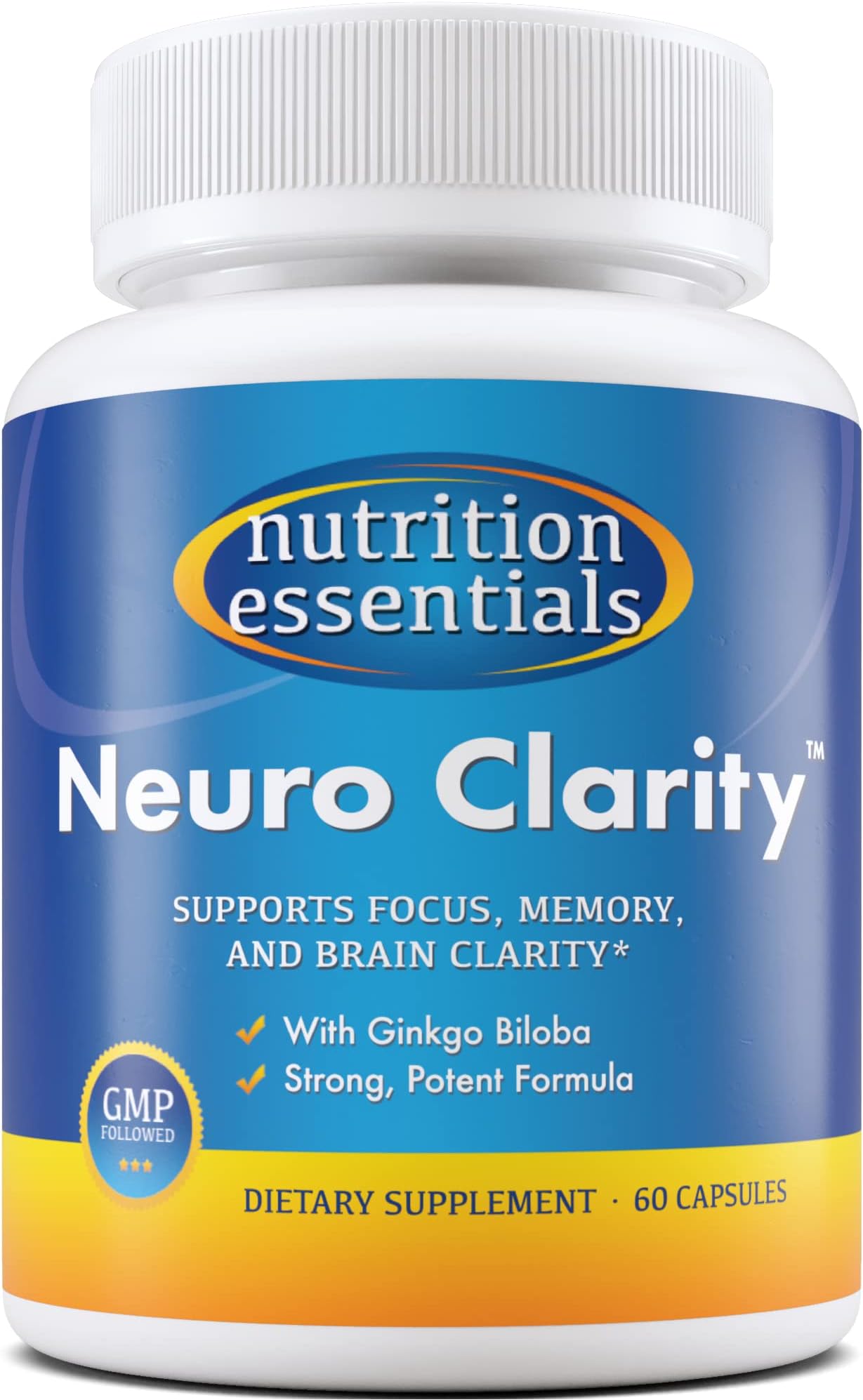 Nootropic Brain Support Supplement - Caffeine-Free Capsules that Support The Brain - Brain Support Pills with St. John's Wort and Ginkgo Biloba