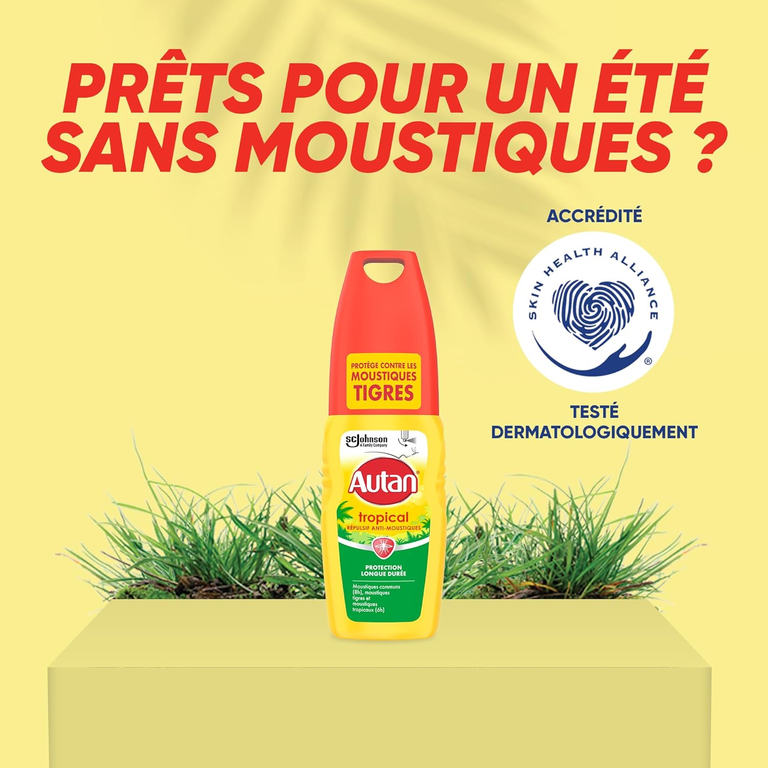 Autan Tropical Spray: Protection Anti-Moustiques jusqu'à 8H - Image détaillée