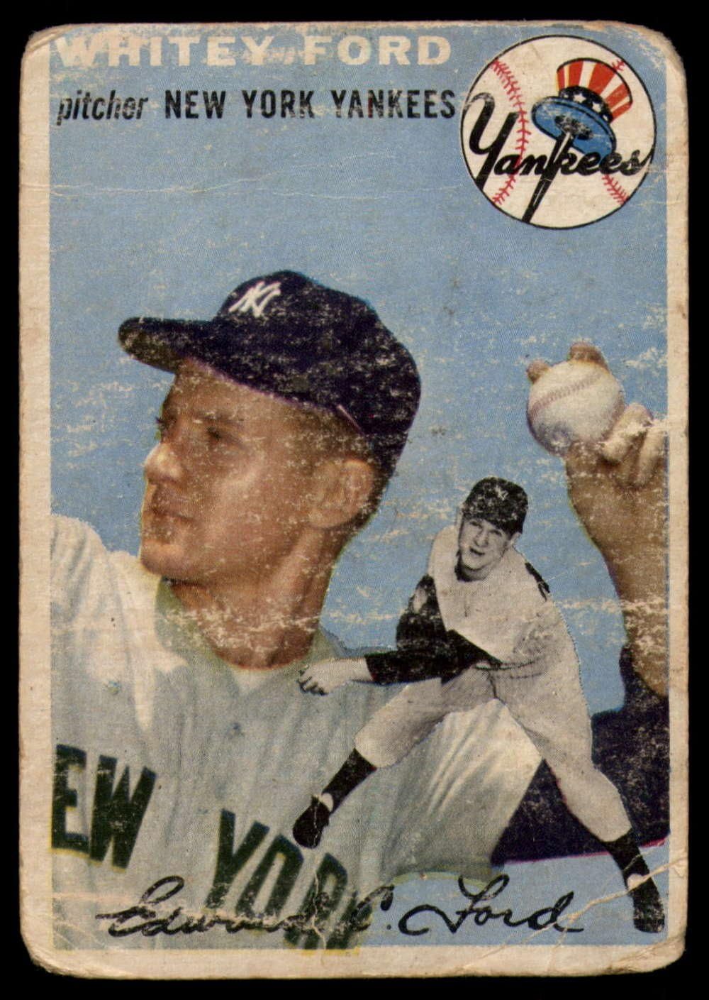 Baseball MLB 1954 Topps #37 Whitey Ford G Yankees