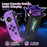 Vista 3 de Moonag Controller for Nintendo Switch, Replacement Wireless Controllers with Dual Vibration, Wake-up, Motion Control