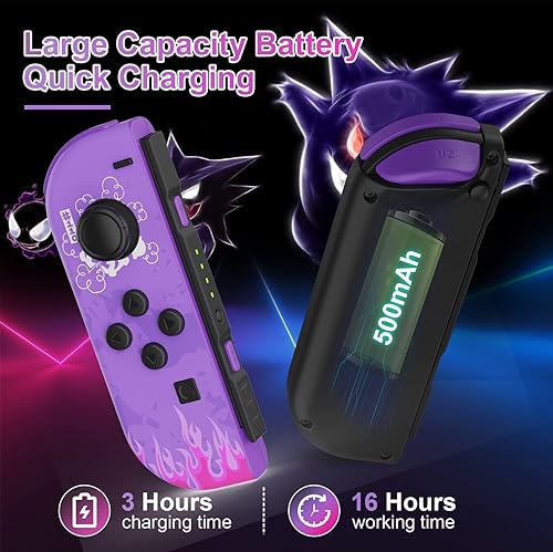 Miniatura 3 de Moonag Controller for Nintendo Switch, Replacement Wireless Controllers with Dual Vibration, Wake-up, Motion Control