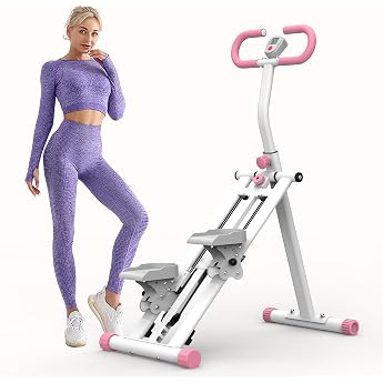 Stair Stepper Pro 2025 Treppenmeister f r Zuhause mit 3 Stufen Widerstand Foldbares Vertical Climber Maschine Leises Cardio Fitnessger t mit LCD-Display f r Home B ro Workout-Wei