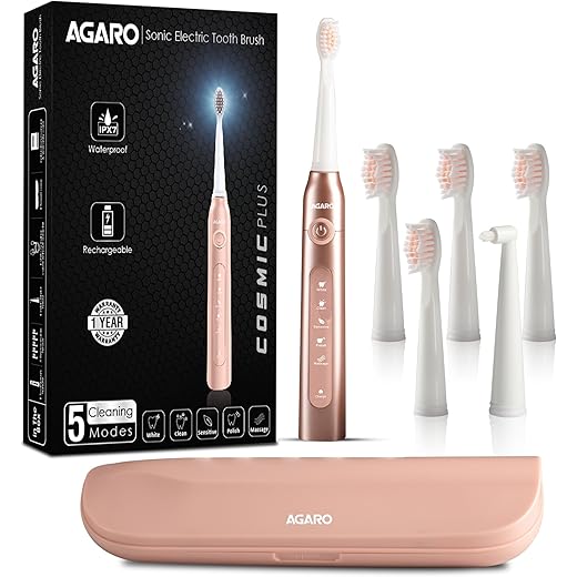 AGARO COSMIC PLUS Sonic Toothbrush with 5 Modes