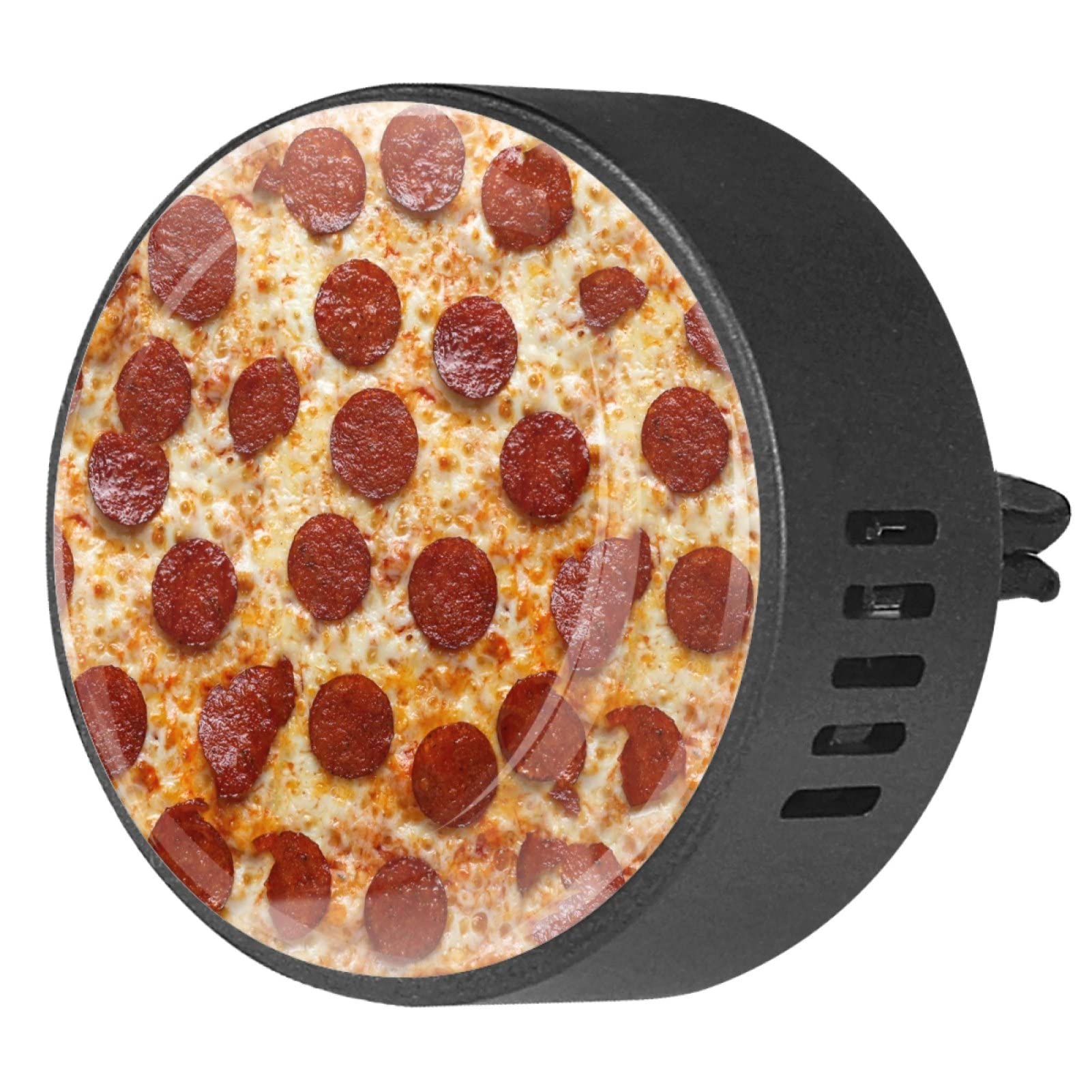 Josid 2PCS Car Diffuser Vent Clip Aromatherapy Essential Oil Diffuser Car Air Freshener - Pizza