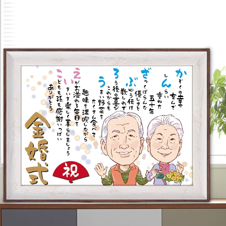 Amazon.co.jp: ほのぼの 似顔絵 と幸せの 名前 ポエム A4