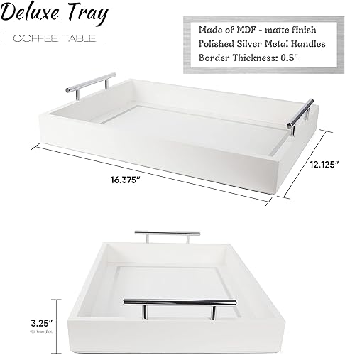 Miniatura 9 de Bandeja de lujo para mesa auxiliar, moderna bandeja de decoración de mesa auxiliar, bandeja azul de huevo de pato, bandeja de centro de mesa para