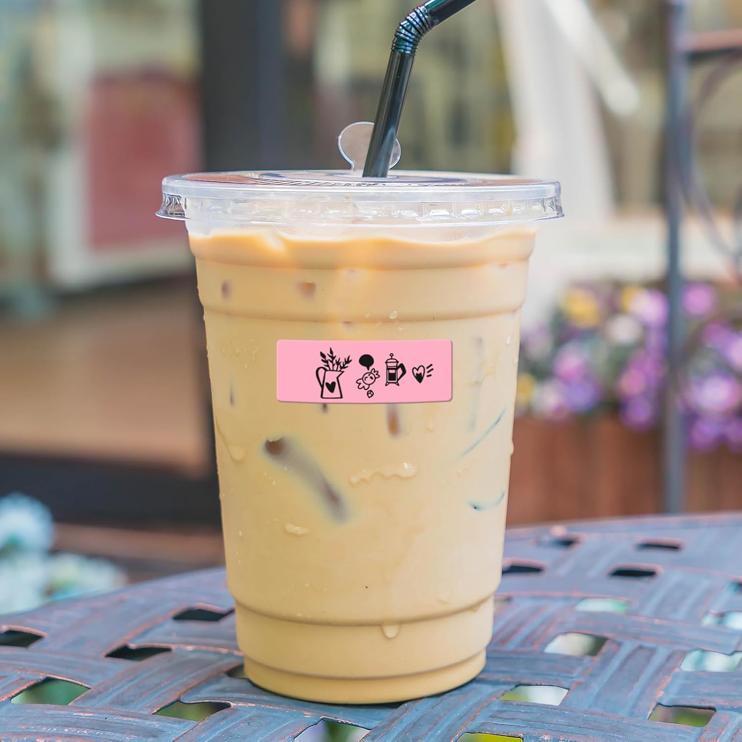 Pink Color Coding Labels 1 × 2 Inches Self-Adhesive Vinyl Rectangle Stickers Waterproof Name Tags Removable Roll for Office School Home 500 PCS - Image 5