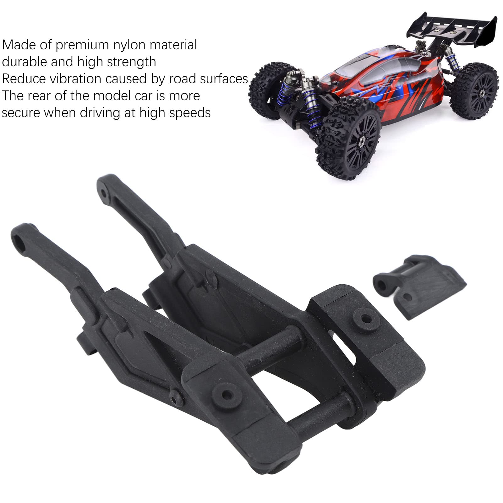 Culnflun RC Car Rear Tail Wing Mount Spoiler Legs for ZD Racing 1/8 Cars High Stability Black