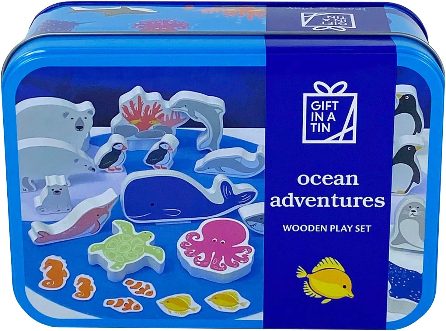 Apples to PearsOcean Adventures Wooden Play Set Gift In A Tin