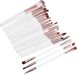 20pcs Wooden Makeup Brush Portable Long Handl...