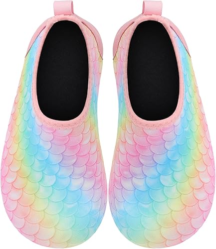 Miniatura 5 de Joinfree - Zapatos acuáticos de natación para niños y niñas, calcetines acuáticos de secado rápido, zapatos con sensación de pies descalzos para