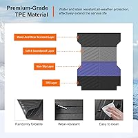 Vista 5 de powoq Tapete para cama de camioneta de 6 pies compatible con forro de cama de camioneta Toyota Tacoma 2005-2023 Material TPE de reemplazo