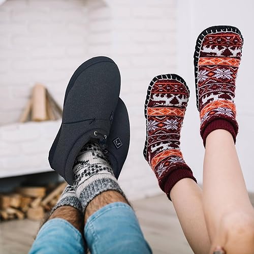 Miniatura 8 de ThermalStep Pantuflas térmicas ultra afelpadas edición 2024  Modelo actualizado  Para hombres y mujeres  Tacón seguro, cordón y batería de 2200 mAh
