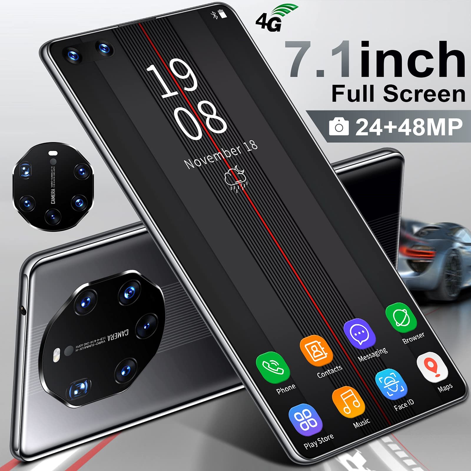 Amazon | スマートフォン本体 Android10.0日本製 7.1インチデュアル