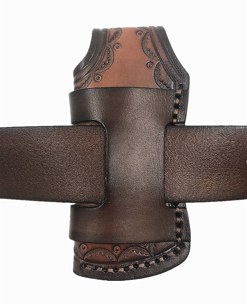 Pocket Knife Sheath,Leather Knife Sheaths Fit for 4'' Knife,Leather