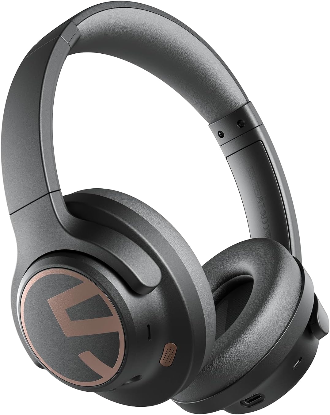SoundPEATS Space Hybrid Active Noise Cancellation Headphones, Over Ear Headphones with 123H Playtime, Wireless Bluetooth Headset with Deep Bass, Hi-Res Audio, Multipoint Connection&App Customize EQ