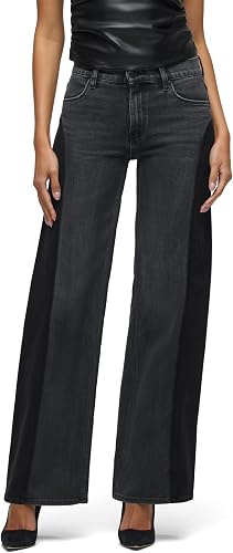 HUDSON Women's Lexi Seamed Wide Leg Pant, Double Side, 34