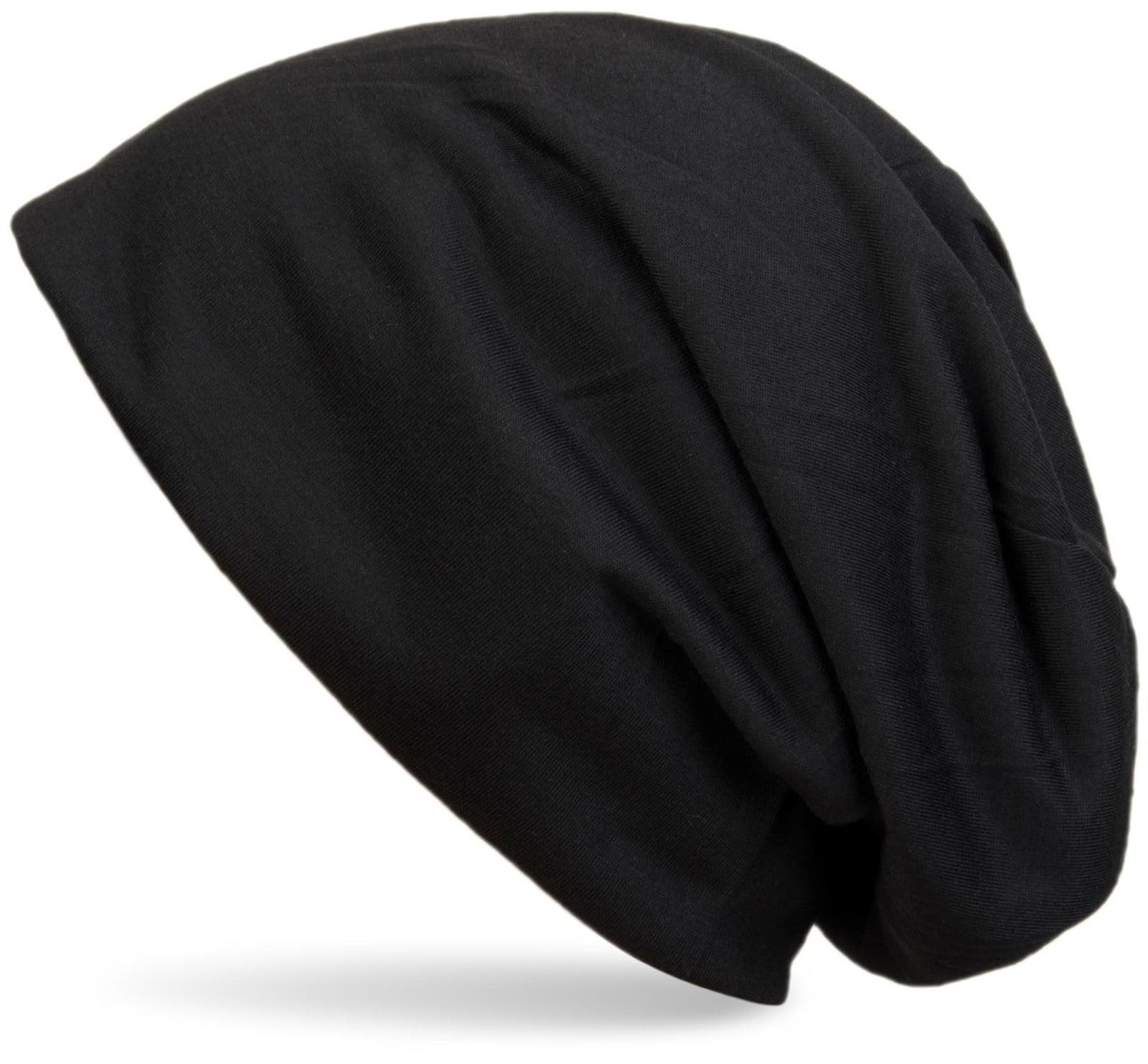 Stylebreaker Women's Black Classic Beanie Hat, Summer, Light, Unisex 04024018, Colour: