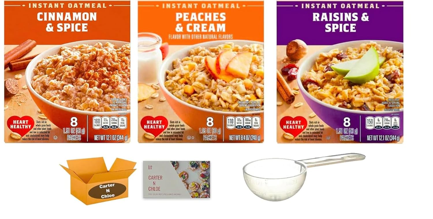 Instant Oatmeal, Cinnamon Spice, 12.1 Oz,