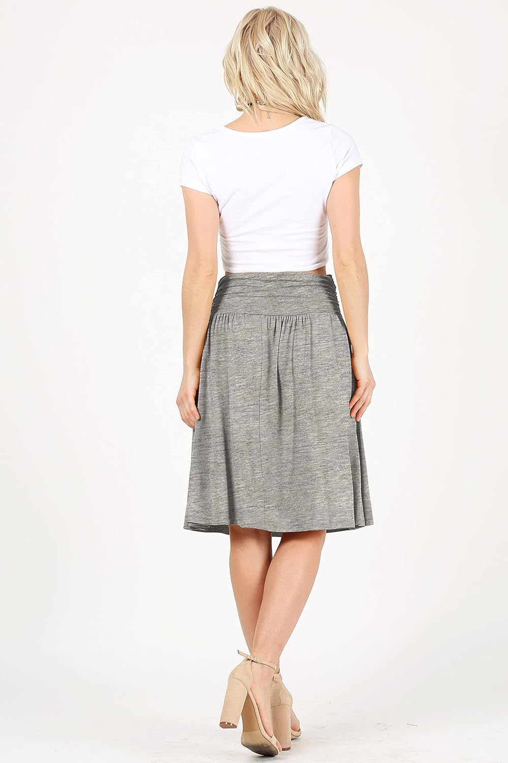 medium length flowy skirts