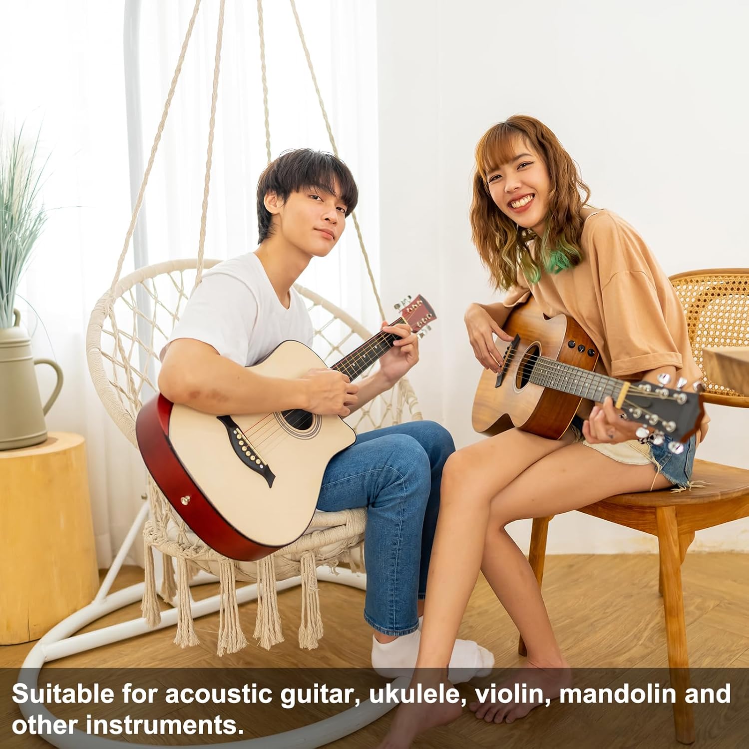 MECCANIXITY Clip-On Violin Pickup with 1/4 Inch Plug Instrument Violin Microphone for Violin Acoustic Guitar Ukulele