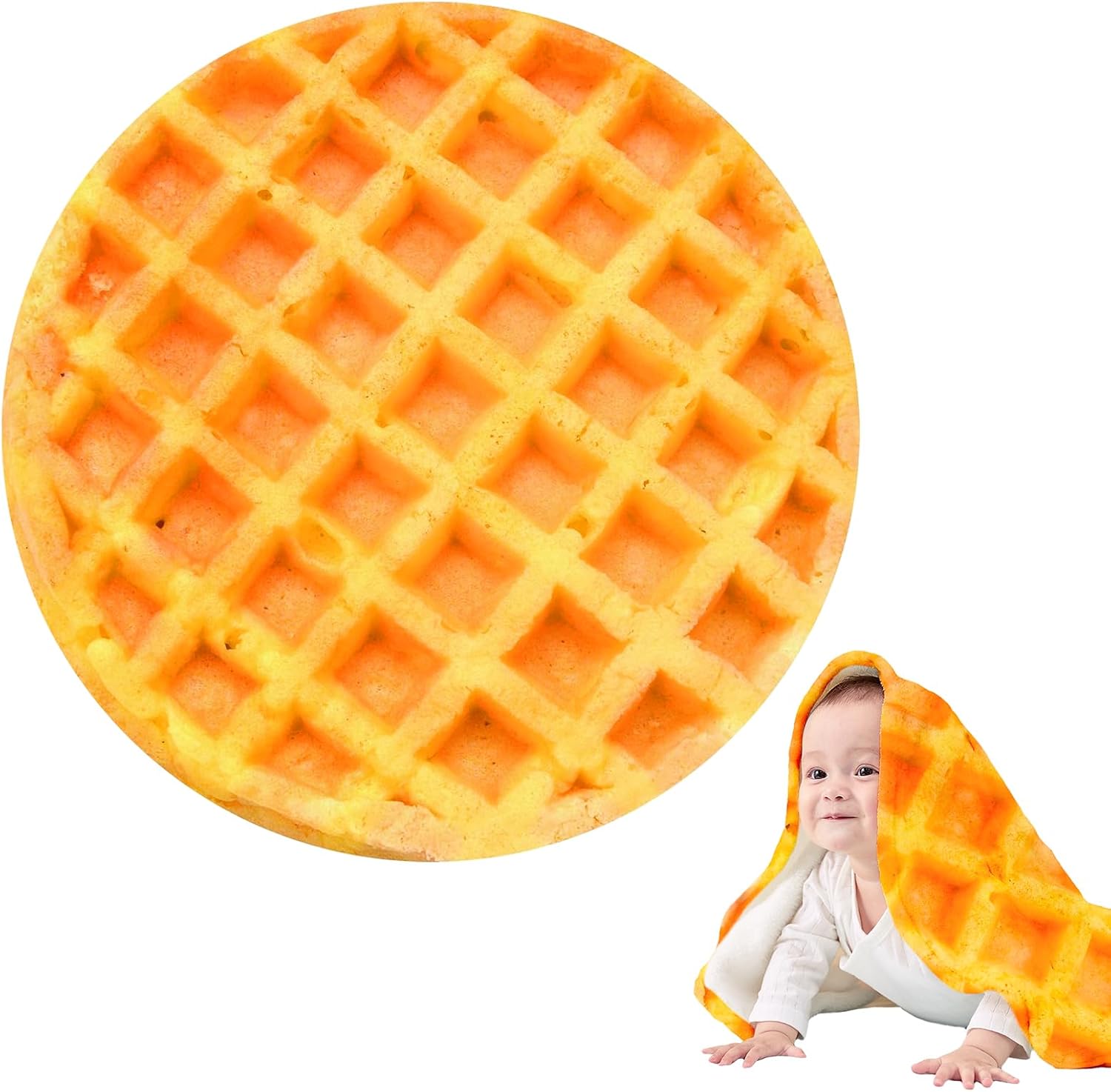 Waffles Blanket for Kids,...