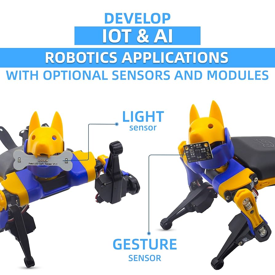【未使用】Petoi Bittle Robot Dog STEM Kit Amazon.com: Bittle Robot Dog Kit(Construction) | Coding
