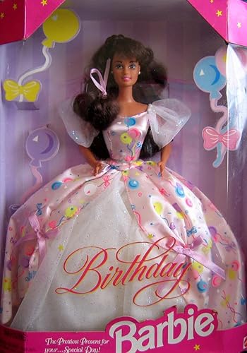 Muñeca Barbie de cumpleaños (morena) - regalo más bonito para tu... día especial! (1996)