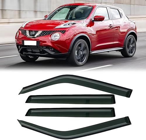 Miniatura 107 de Visera de ventana para Jeep Cherokee 1984-2001 (Excluye Modelo Limited), Protectores Guards Shields de lluvia de canal exterior, Deflector