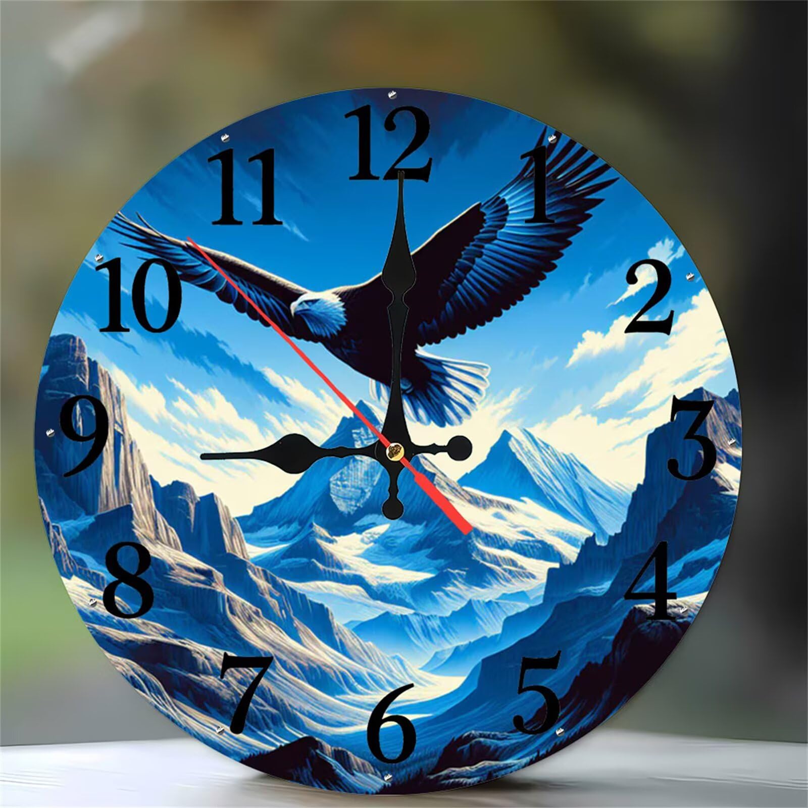 Horloge murale sans tic-tac à quartz pour éliminer les bruits dans le salon et le bureau