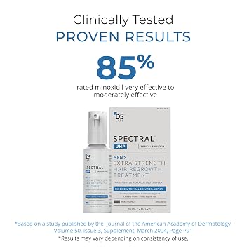 DS Labs Spectral.UHP 5% Minoxidil Hair Serum for Thinning Hair, 60 mL