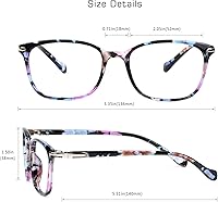 Vista 5 de VisionGlobal Ahorra un 30 % en dos pares de gafas de bloqueo de luz azul (rosa nola y tortuga dramática)