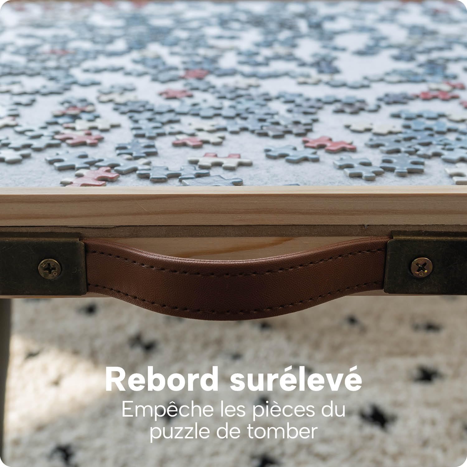 Plateau de Puzzle Inclinable pour 1500 pièces BREND - Support Puzzle Réglable - Rangement Jigsaw avec 4 Tiroirs - Planche de Puzzle - Couvercle Protecteur - Plateau de Puzzle en Bois - Table pour 1500