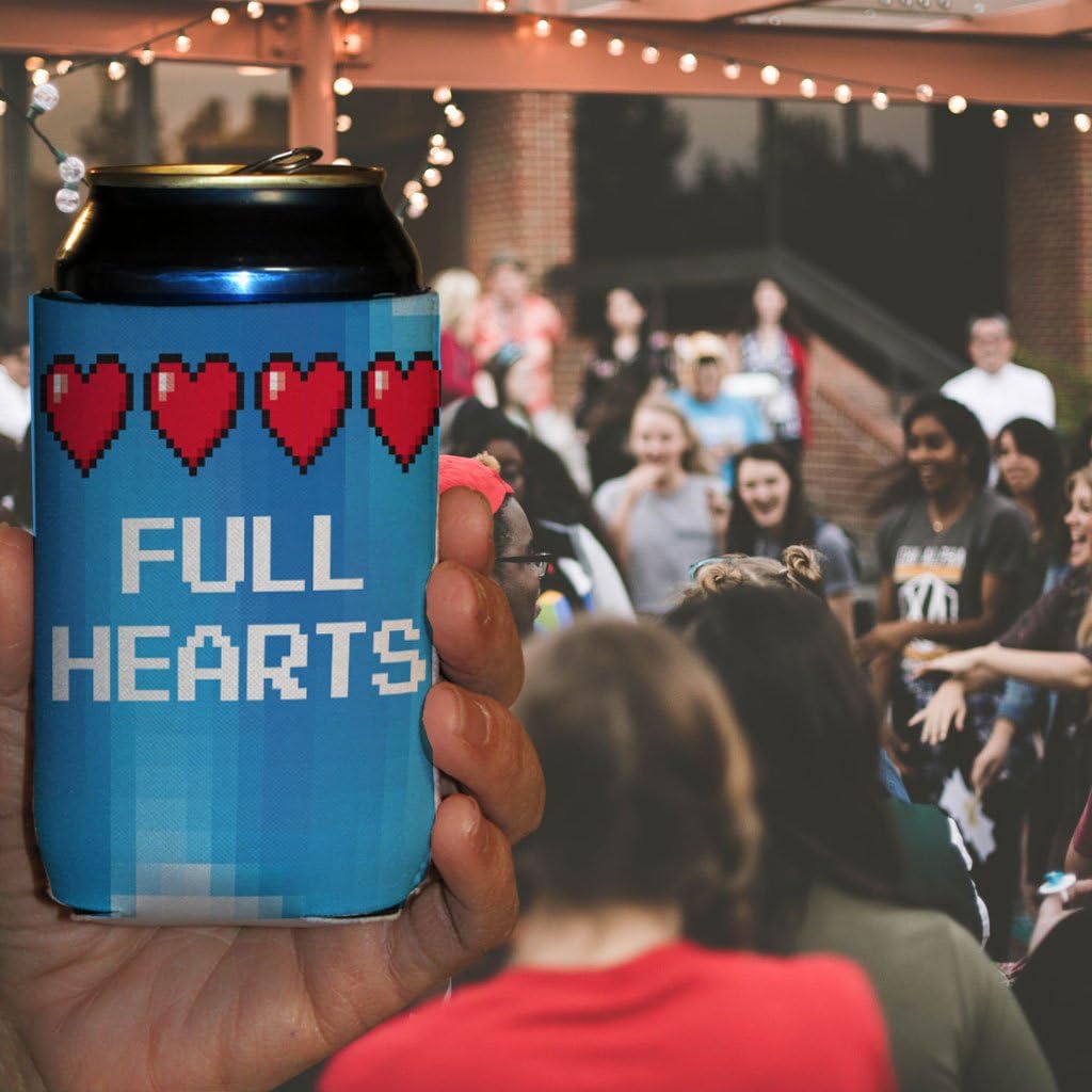 VictoryStore Can and Beverage Coolers - Custom Nerdy Wedding Can Cooler, It's Dangerous to Go Alone