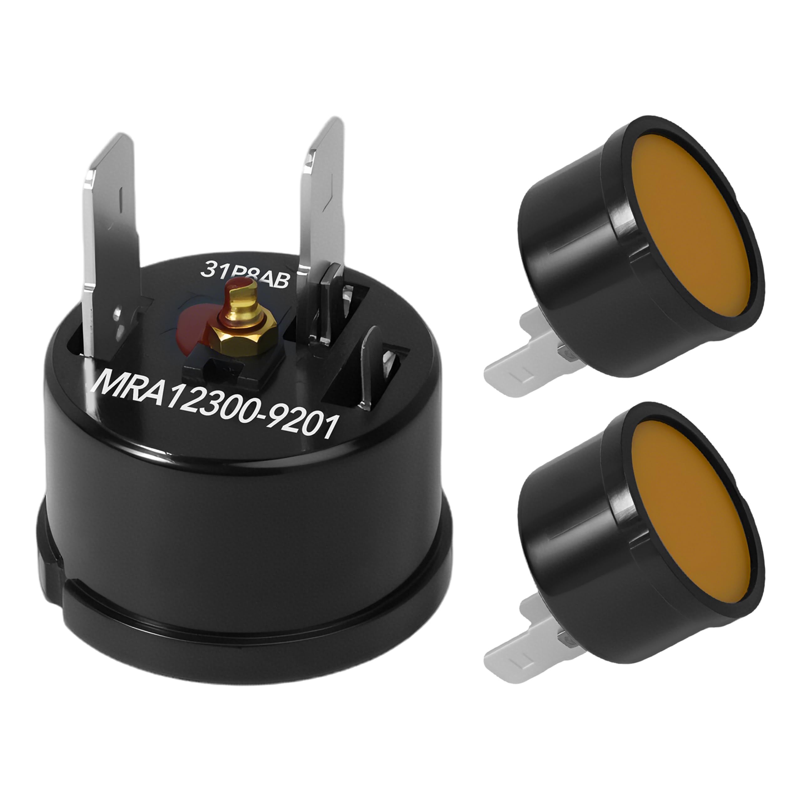Photo 1 of 3-Pack MRA12325-9201 Refrigerator Compressor Overload Protector & Relay Kit - Compatible with LG Kenmore, Whirlpool Refrigerators - Replaces 6750CL0001D, AP5331981, PS3603394, 6750CL9001D