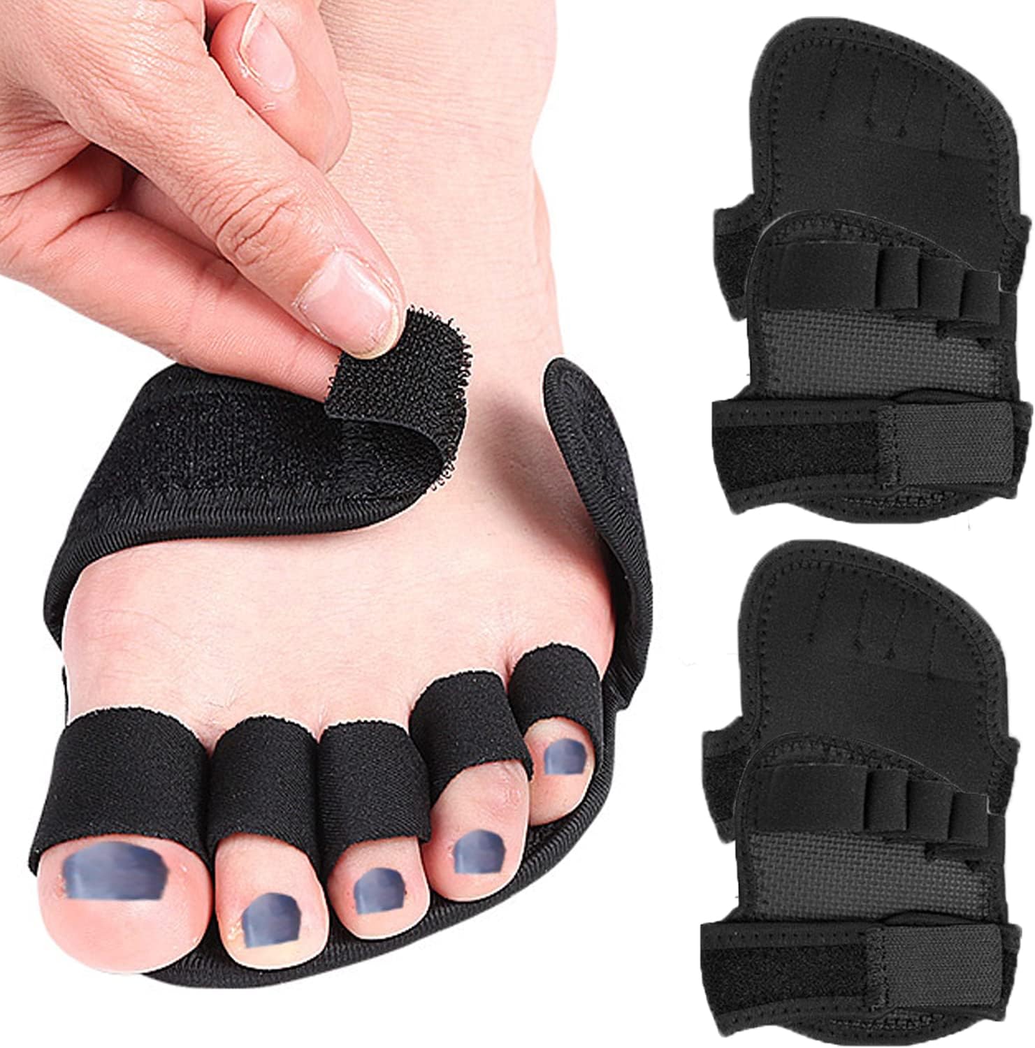 4 Pack Hammer Toe with Metatarsal Pads Women Men, Toe Wraps