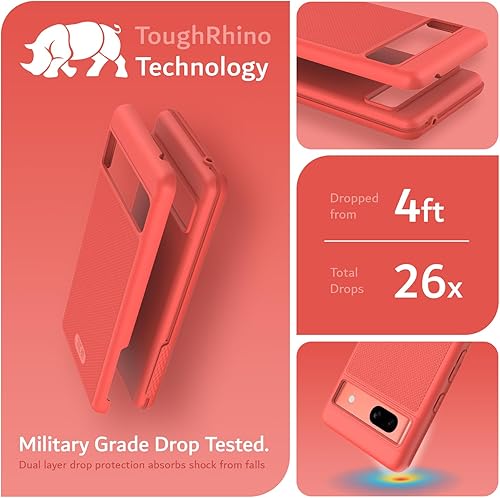 Miniatura 3 de TUDIA MergeGrip Doble Capa - Funda para Google Pixel 7a (2023), Probada en Caídas de Grado Militar Borde Elevado para Protección de Pantalla y
