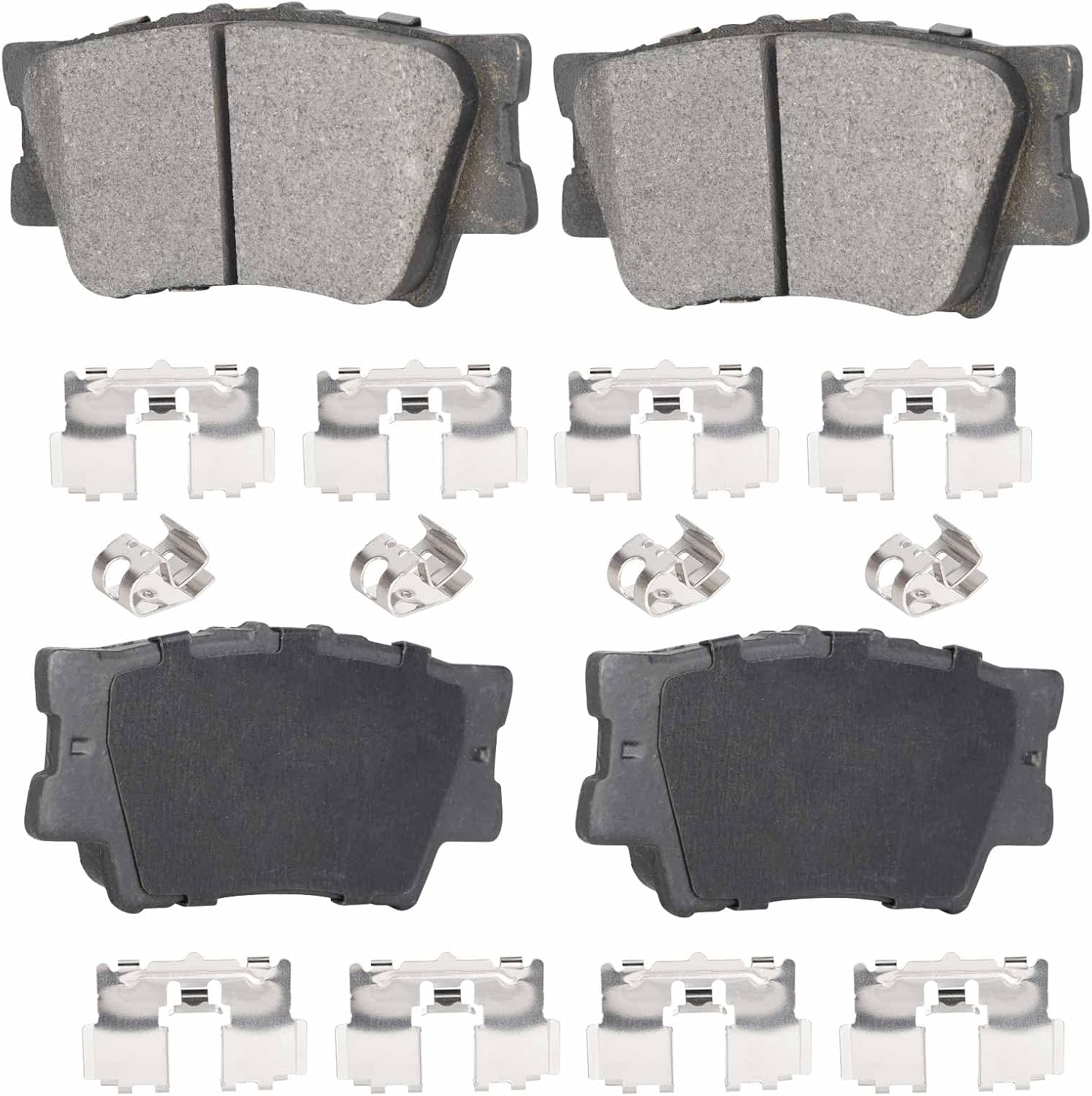 Rear Ceramic Brake Pads Set Fit for Toyota Camry 2007-2023, Avalon 2008-2018, RAV4 2011-2018, Matrix 09-13, for Lexus ES350 2007-2018, ES300h 13-18, HS250h 10-12 -4pcs