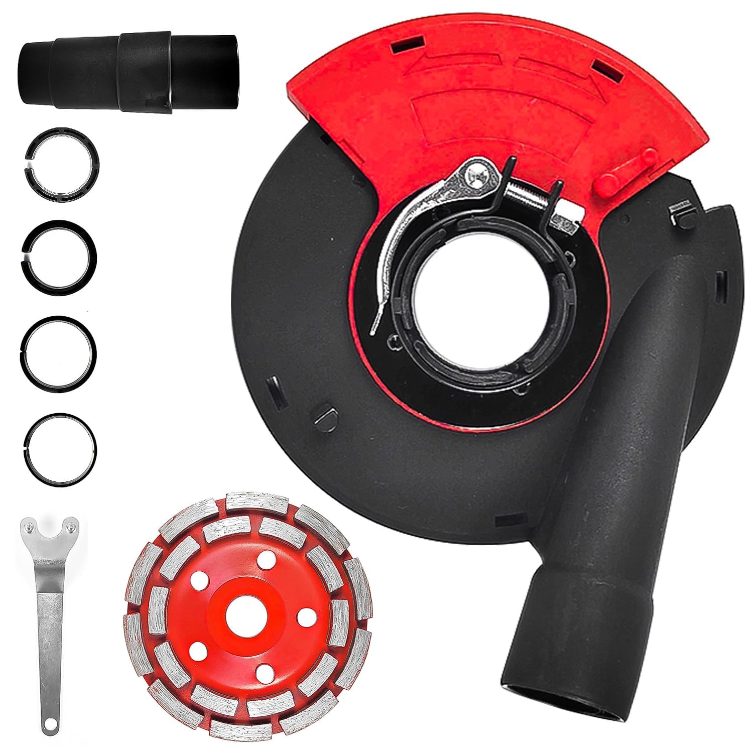 Cuffia Di Aspirazione Per Smerigliatrice Angolare Con Anello Di Spazzolatura